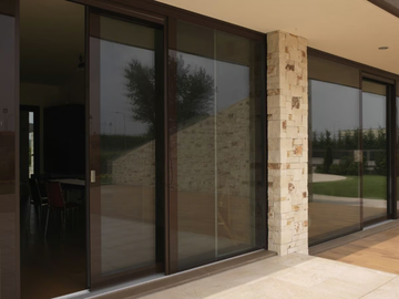 VITRUM 90 - Lift and slide wood and glass patio door by CARMINATI SERRAMENTI - view 2